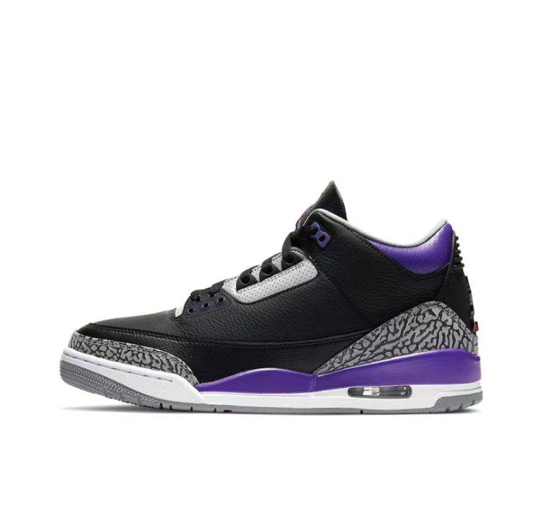 Air Jordan 3 Black Court Purple