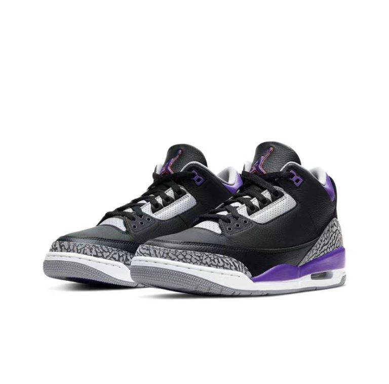 Air Jordan 3 Black Court Purple