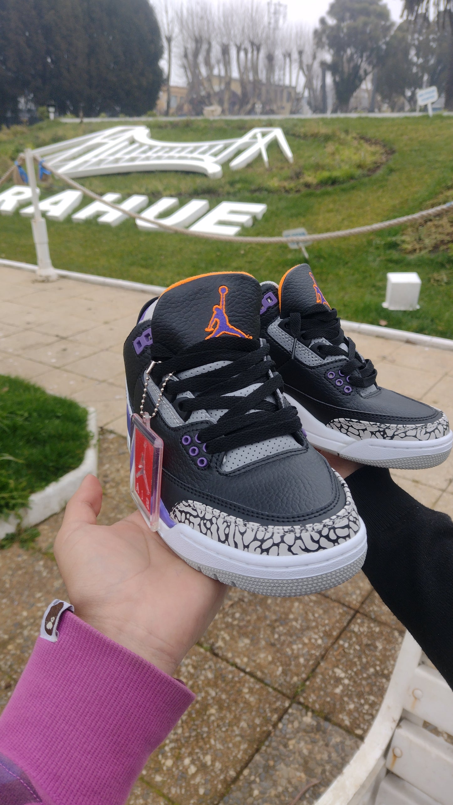 Air Jordan 3 Black Court Purple