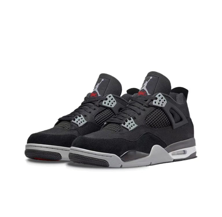 Air Jordan 4 Black Canvas