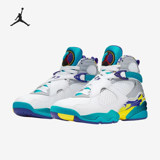 Air Jordan 8 white Aqua