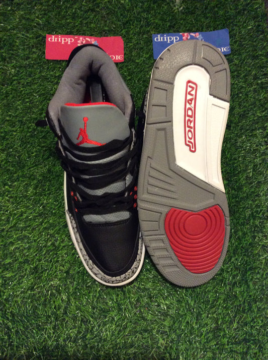 Air Jordans 3 High OG ‘Black Cement’